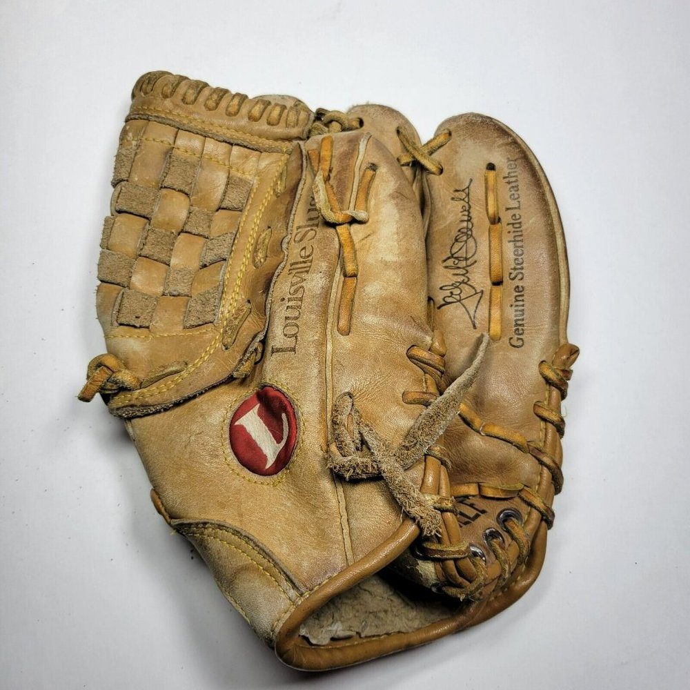 Vintage Louisville Jack McDowell 12" Baseball Softball Glove Brown LPS35H